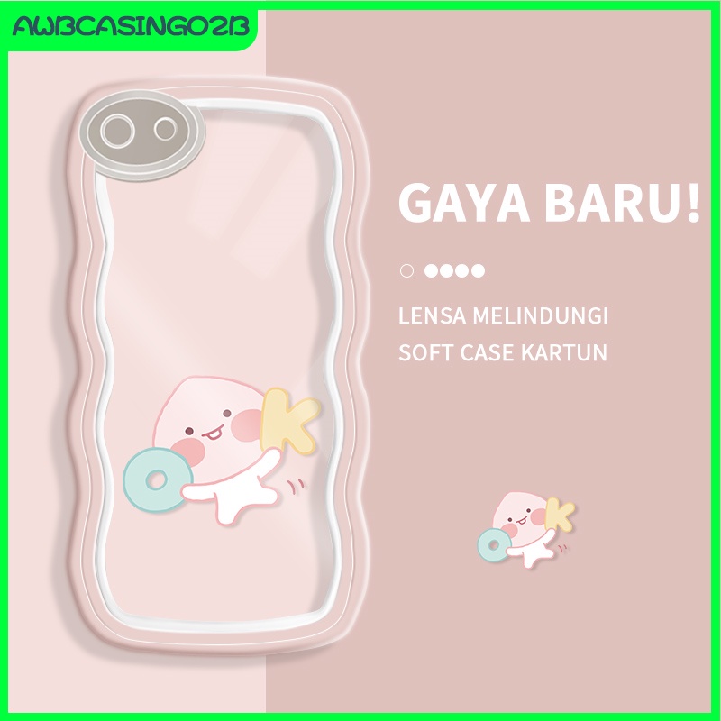 Casing Ponsel untuk OPPO A57 2016 PRO 4G/5G A53S A77S A59 F19S RENO 6 8 5 4 A11S Case Kartun Lucu Be