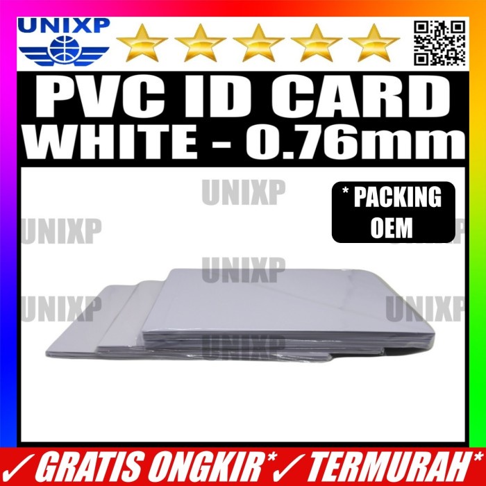 

Kertas Pvc Bahan Id Card Instan - White Putih