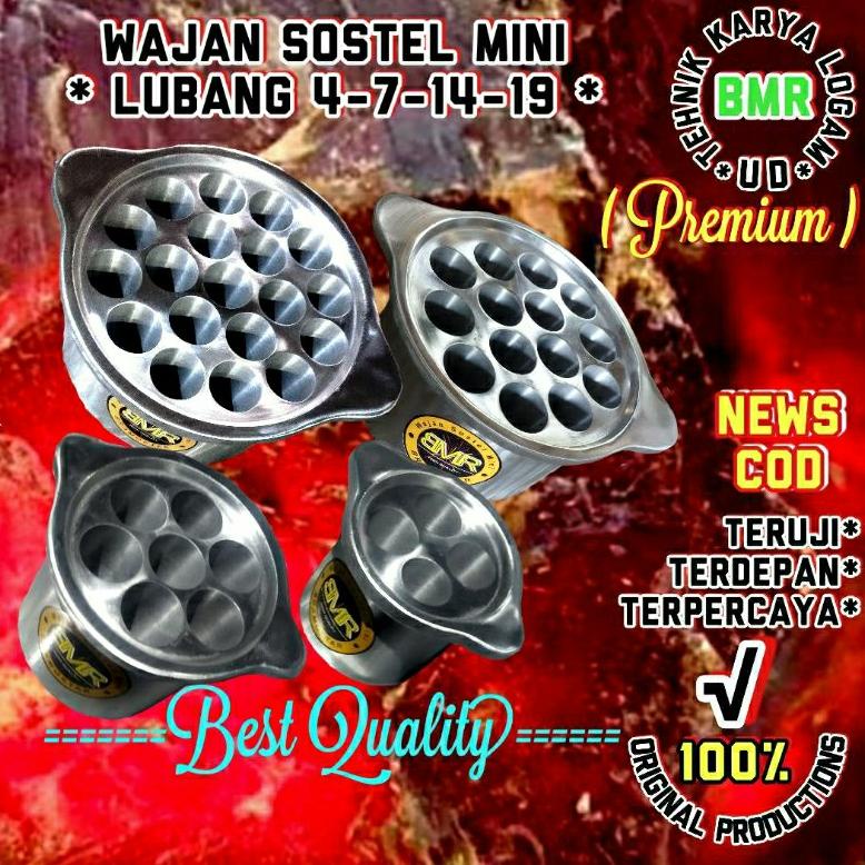 Terbaru Wajan Sostel Mini Lubang 4-7-14-19 Premium