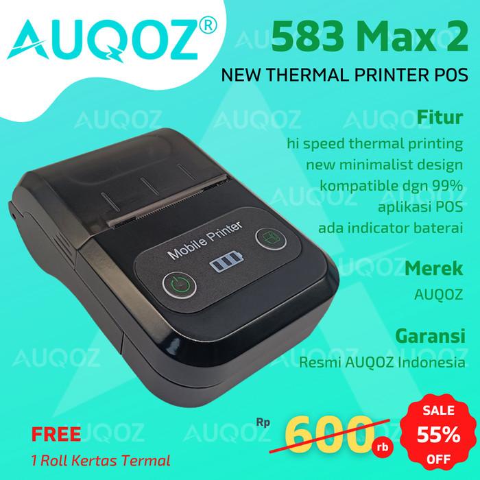 Auqoz 583 Neo Bluetooth Thermal Printer Termal Pos Kasir Android Ios