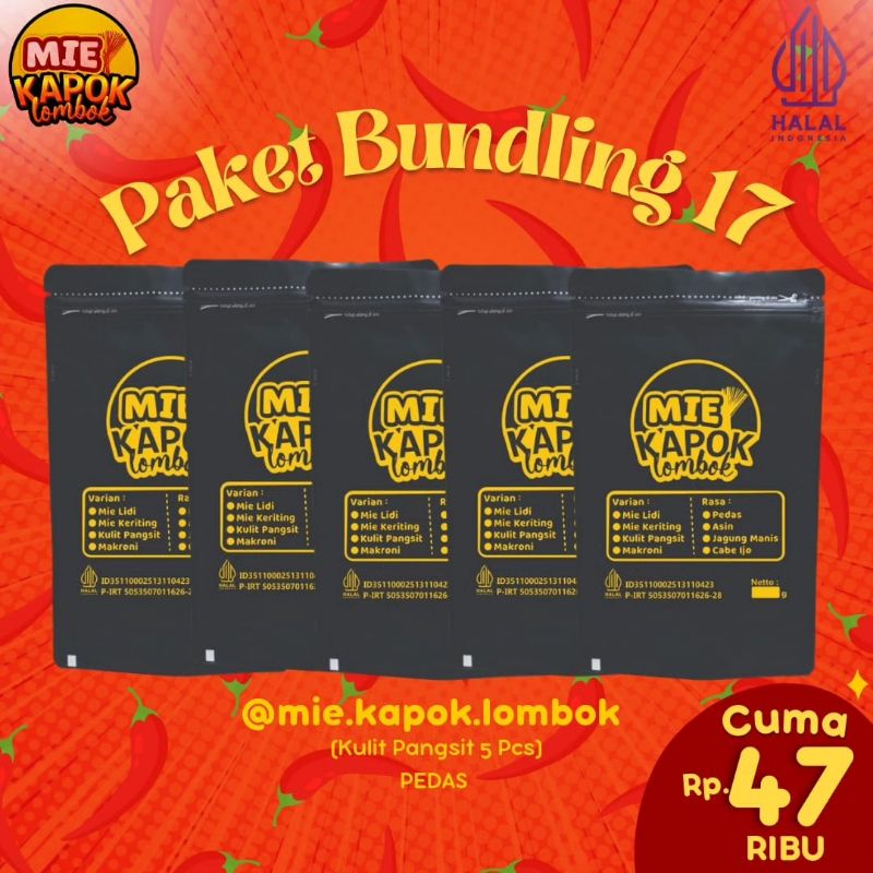 

PAKET BUNDLING 17 (Kulit Pangsit 5 Pcs) Paket Murah