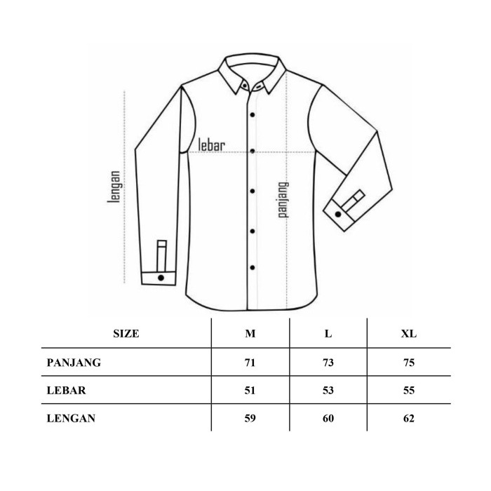 Kemeja Lengan Panjang Sanghai Koko Polos Bahan Twill Premium F2D