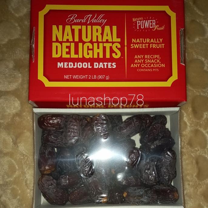 

Kualitas terbaik] Kurma jumbo premium Bard Valley Natural Delights Medjool Dates 907 g