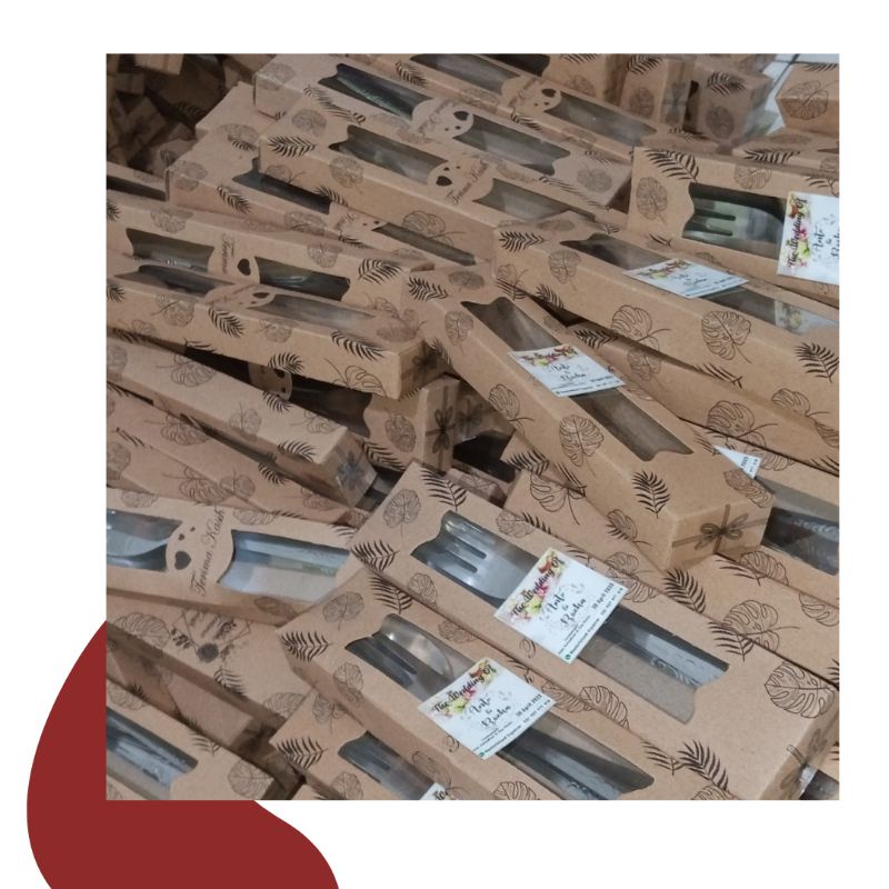 souvenir sendok garpu box