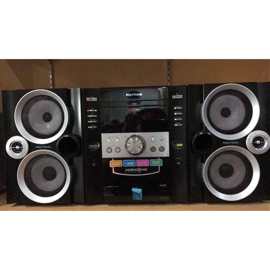 Polytron XL-2900 Mini Compo Stereo Radio Tape Karaoke Hifi Bazzoke USB