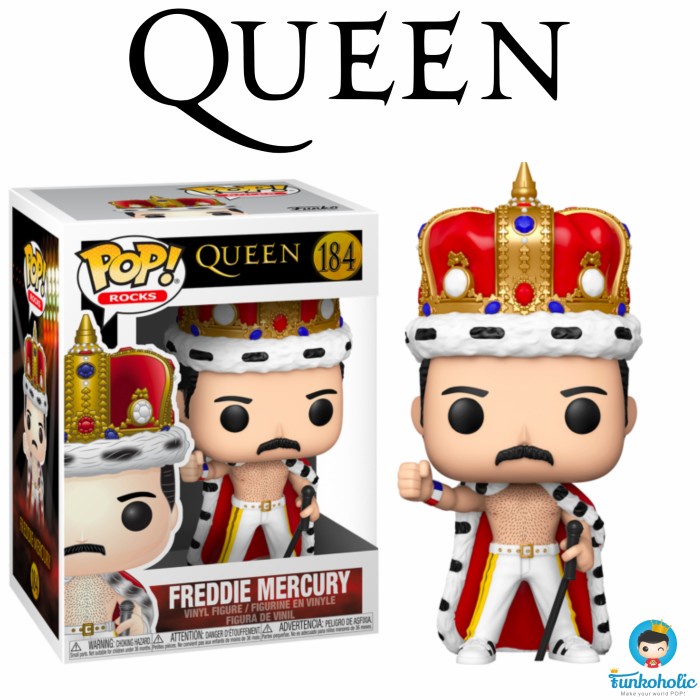 Funko Funko Pop Rocks Queen - Freddie Mercury King (Crowned) #184