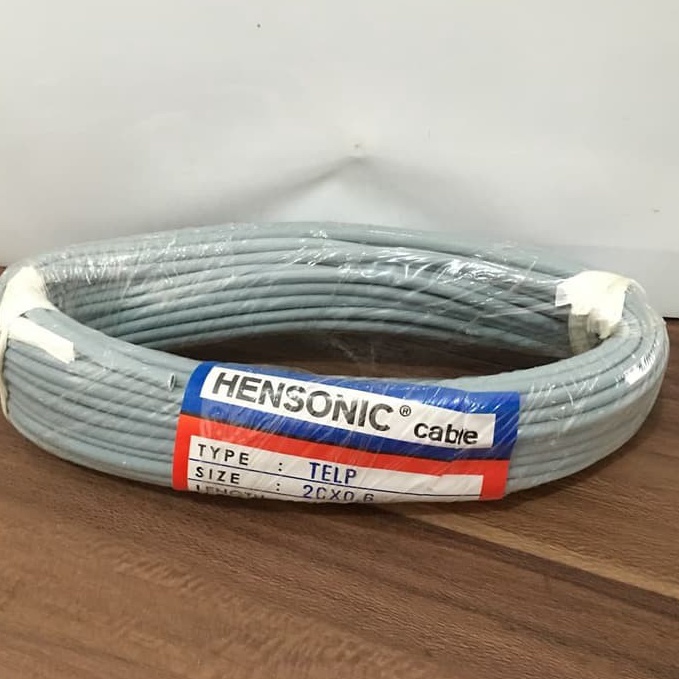 ewzq -90 Kabel Telepon Abu Indoor 2Cx0.6 Listrik Kecil Isi 2 Kawat Hensonic 814✫