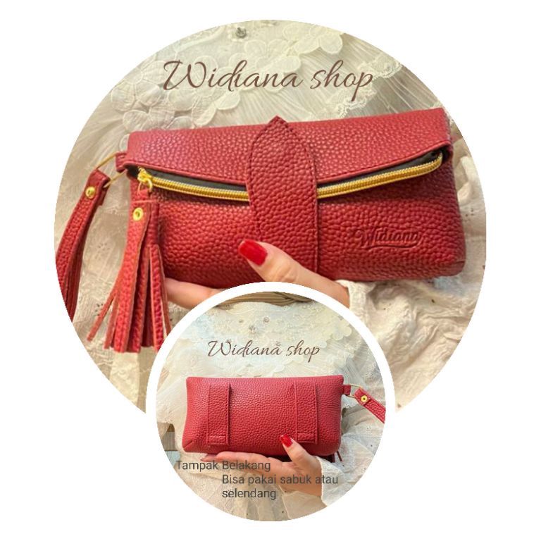 CW66 Dompet Wanita Papirut Widiana Veronika Dompet Pinggang Dompet HP 95