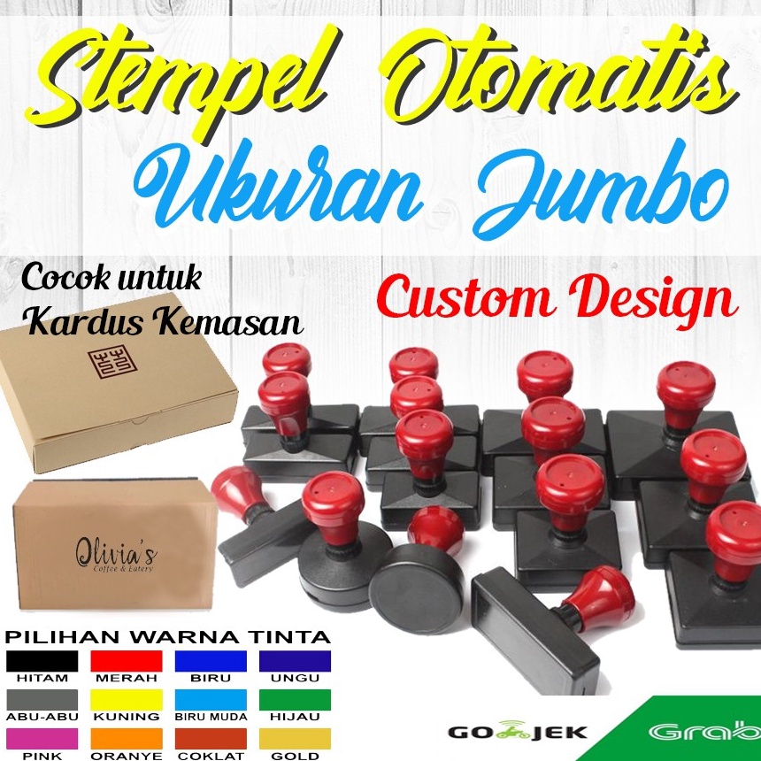 

Ready Stempel Otomatis Variasi ukuran terlengkap [Kecil-Jumbo] HYI