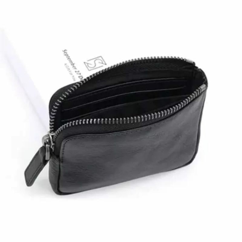Dompet Koin unisex Dompet koin kulit asli dompet kartu kulit asli tempat uang dan kartu