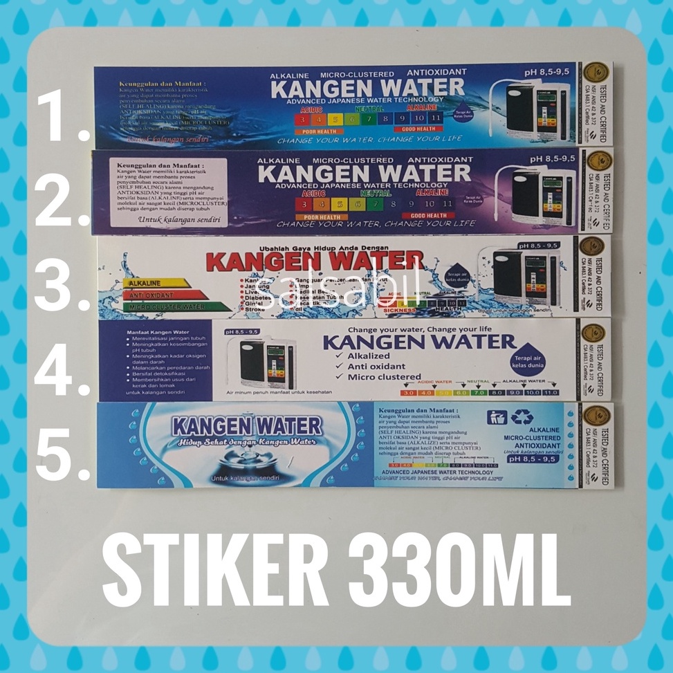 

[WEG51] Stiker kangen water 330ml 46