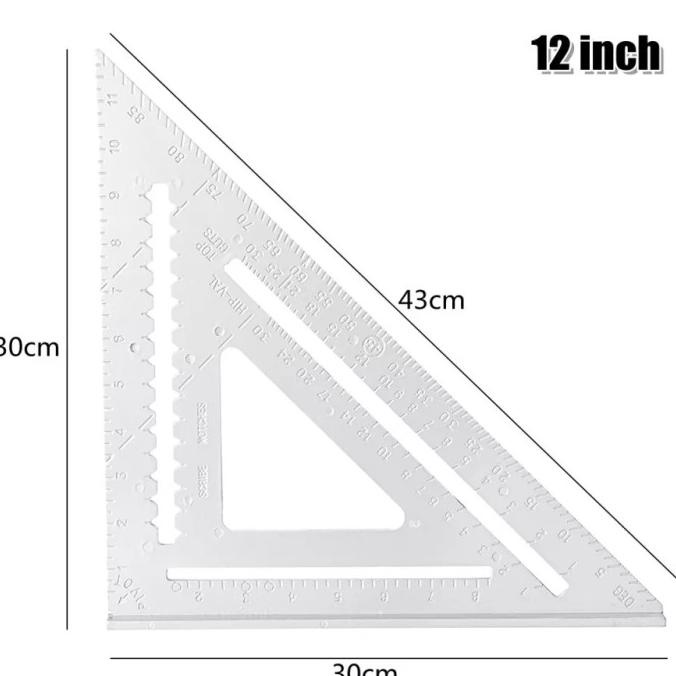 

Murah Alumunium Aloy Speed Square 12Inch 30cm Penggaris Segitiga