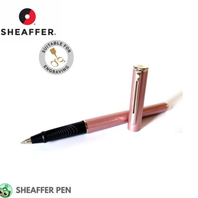 

Sheaffer Agio Frosted Pink Featuring Nickle Plate Trim Rollerball ---NEW READY---