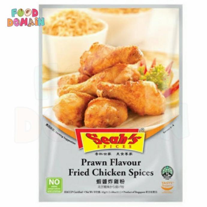 

Ready...Ready...Ready...] Seah Prawn Flavour Fried Chicken Spices 42g - Bumbu Ayam Goreng Udang