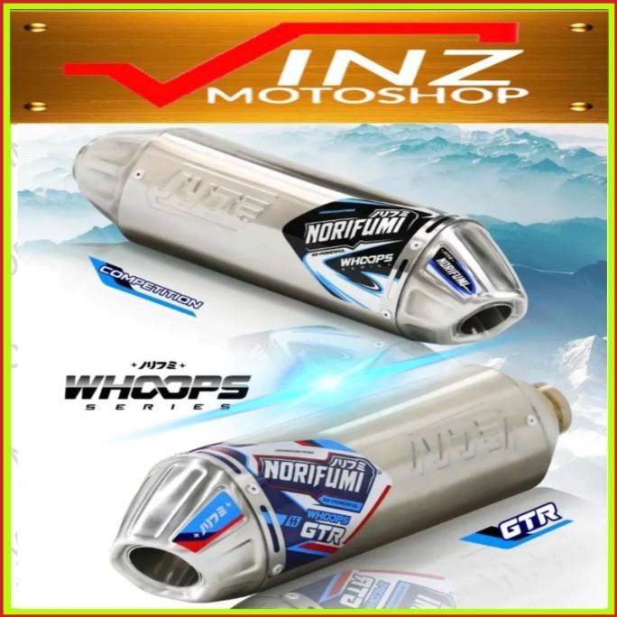 KNALPOT NORIFUMI WHOOPS GTR BORE UP KOMPETISI KLX CRF 150 WR 155 ORI