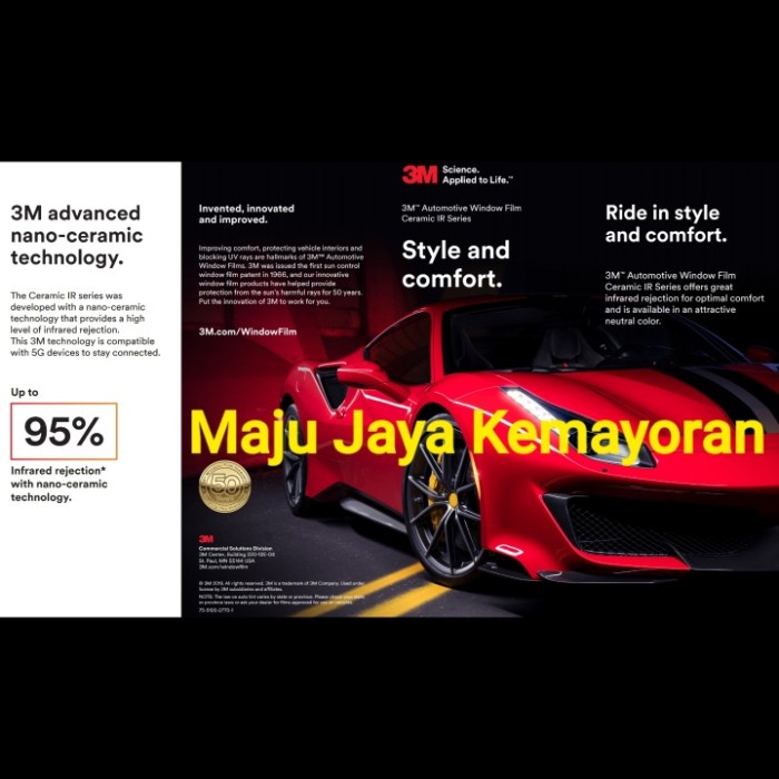 Terlaris Kaca Film Mobil 3M Night Fall Nightfall Nano Ceramic Series (Skkb)
