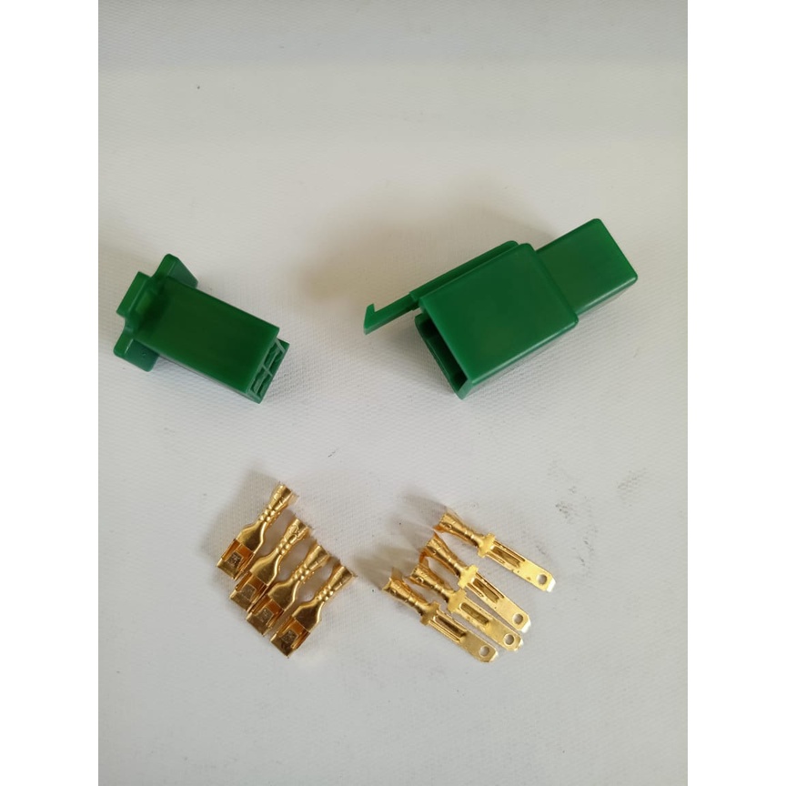 SOKET  4 PIN SKUN KECIL HIJAU / SOCKET KABEL 4 PIN SKUN KECIL / KONEKTOR 4 PIN KECIL