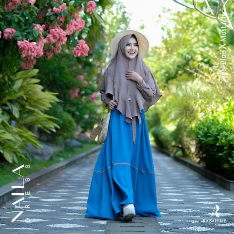 Naila Gamis set Khimar By Raisa hijab