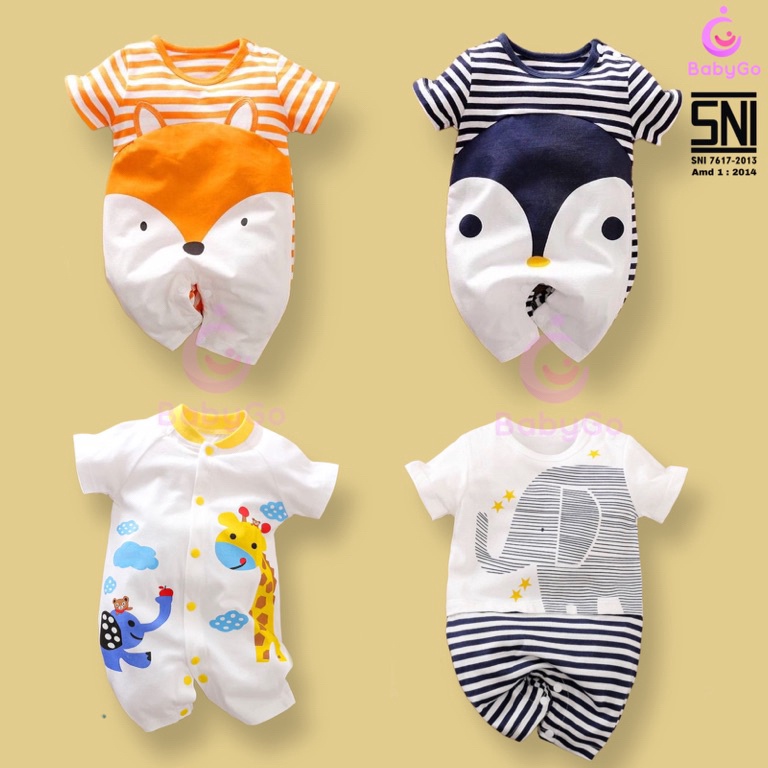 0O72 6.6 Baju Romper Bayi fashion / Jumper bayi Romper 0-12 bulan Laki laki Perempuan Best Seller
