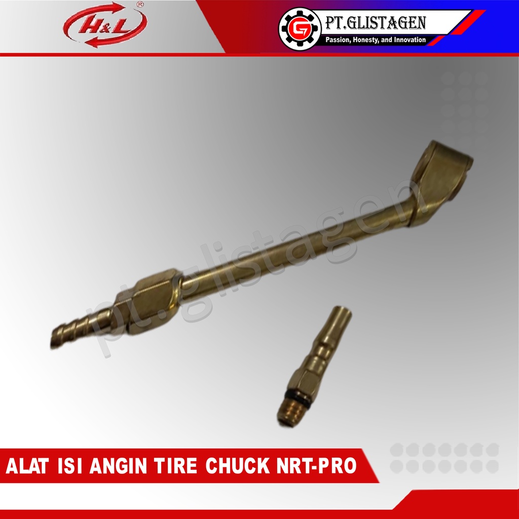 NRT-PRO AIR Tire Chuck Alat Pengisi Angin Ban Isi Angin 2 Kepala