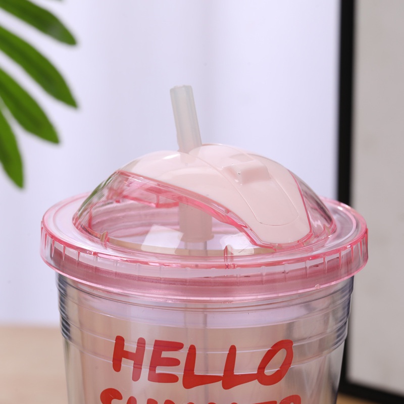 Holiven Tumbler Transparan Girlwill BPA Free / Tumbler Lucu