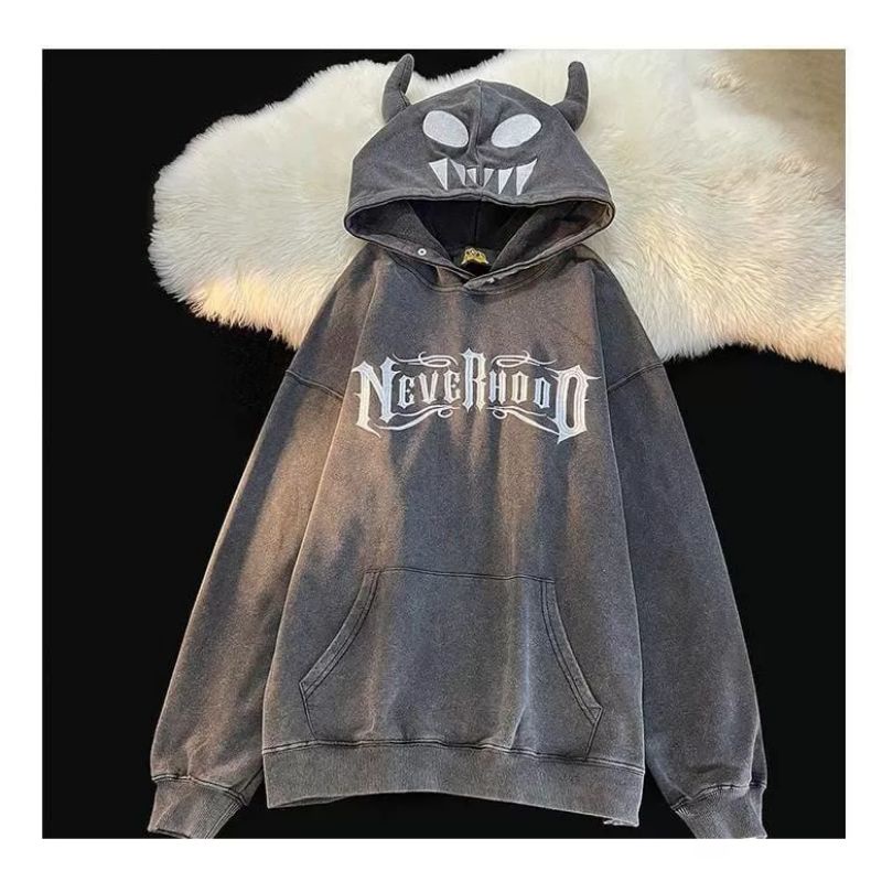 HOODIE JACKET SWEATER NEVERHOOD UNISEX PRIA WANITA OVERSIZE | HOODIE SWEATER LUCU KOREAN STYLE | SWEATSHIRT HOODIE KOREA