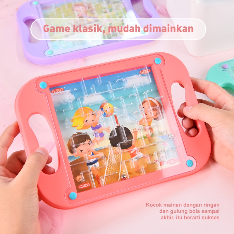 Holiven Tablet game pelatihan konsentrasi mainan anak anak Hadiah anak anak umur 4-6 tahun