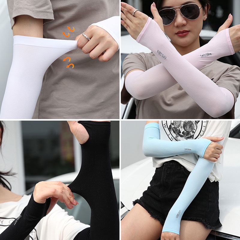 Holiven Manset Lengan Sutra Anti UV