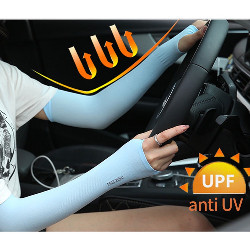 Holiven Manset Lengan Sutra Anti UV