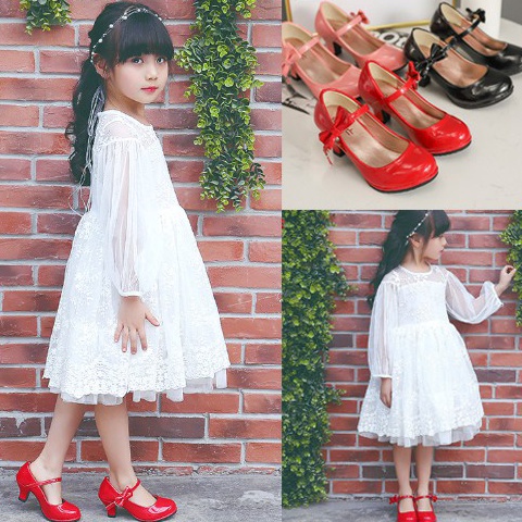 Murah Banget| [Brandedbaby] 27-35 SEPATU PESTA ANAK PEREMPUAN / SEPATU HAK TINGGI ANAK HEEL SHOE MER