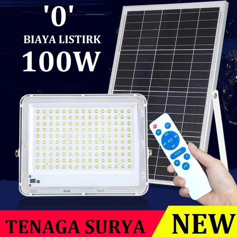 Promo Lampu Sorot Solar Cell Led Tenaga Surya - Panel Surya 100W Solar Cell