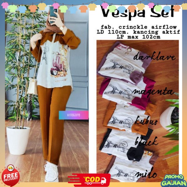 Setcell Kondangan Kaos Adem Tunik Busui Modern Gamis Remaja Dewasa Kekinian Games Ibu Elegan Mewah J