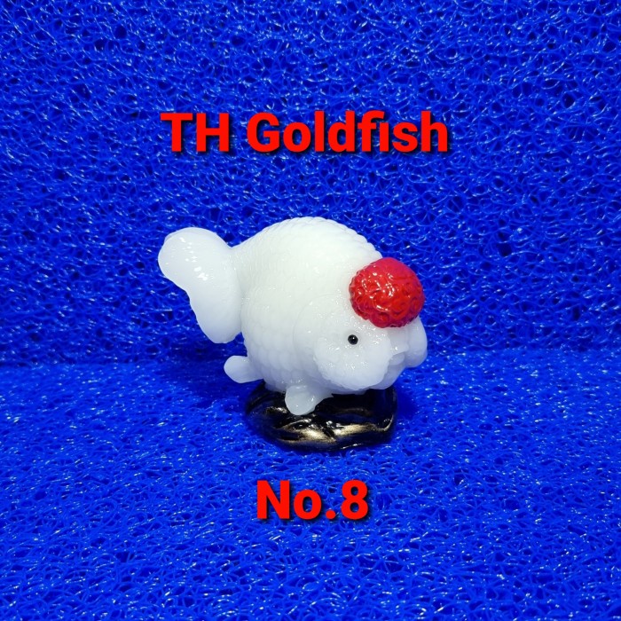 Niatur Patung Kaca Ikan Koki Ranchu