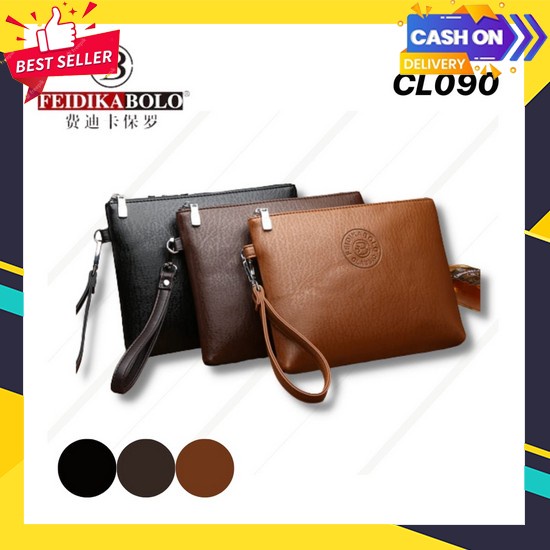 Clutch Cowok Anti Air Fashion Pria Branded Clutch Bag Laki Laki Multifungsi G0E3 Pouch Handbag Simpl