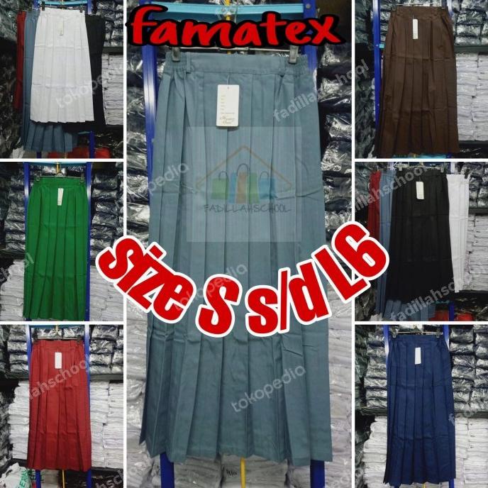 Seragam Sekolah Rok Panjang Rempel Sma Abu Rok Sekolah