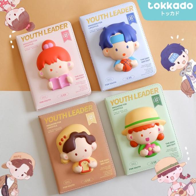 

TOKKADO Youth Leader Squishy Notebook Agenda Buku Catatan Anak Lucu