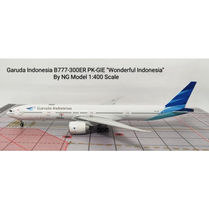 Garuda Indonesia B777-300ER PK-GIE Wonderful Indonesia By NG Model 400