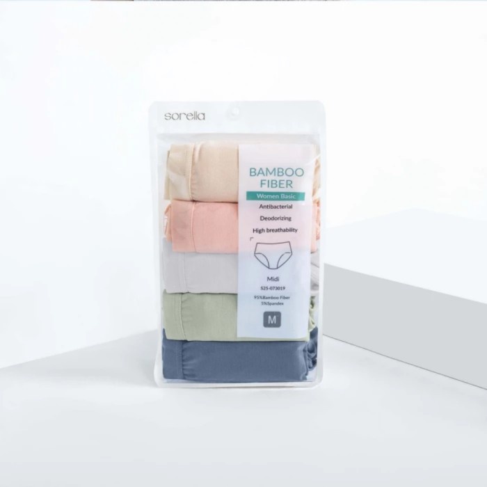 Terlaris Panty Pack (Celana Dalam) Sorella Bamboo Midi S25-073019Mx1
