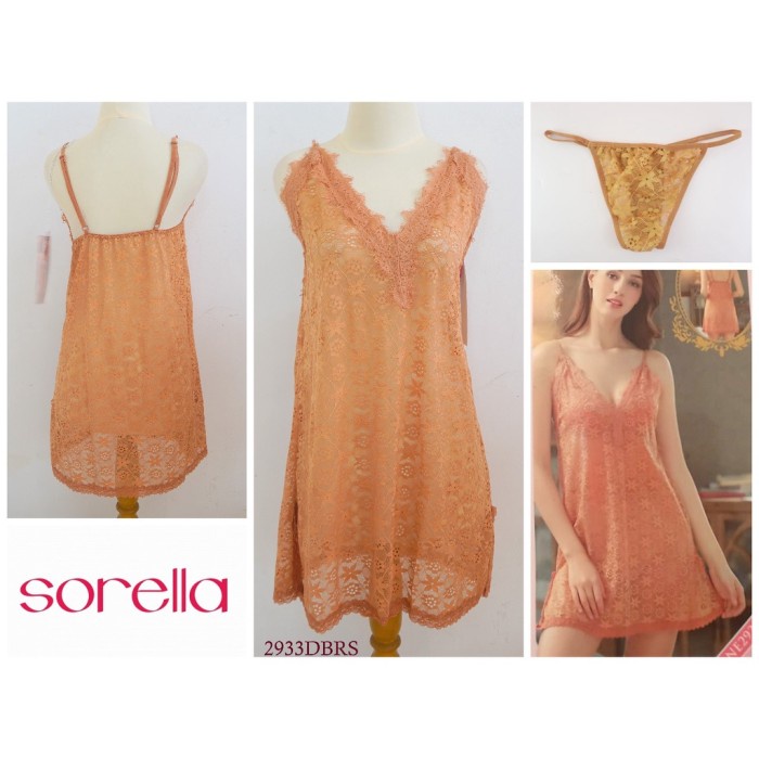 Baju Tidur Wanita Sorella Full Lace Premium Lingerie 2933S Terbaru