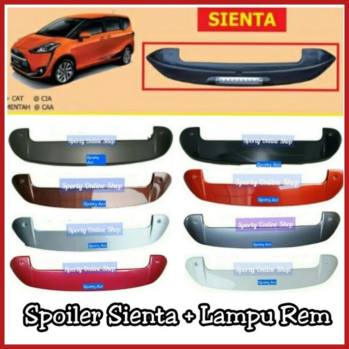 BEST PRODUCT" Spoiler Sienta With Lampu Rem