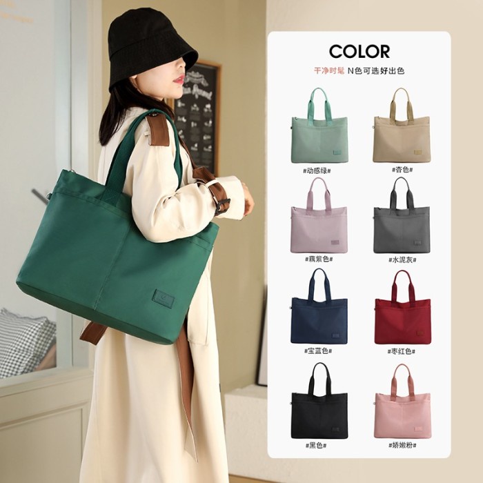 MUST HAVE TAS ORIGINAL - TAS BAHU COLORFUL FOX 0463 TOTEBAG WANITA WATERPROOF TERBARU