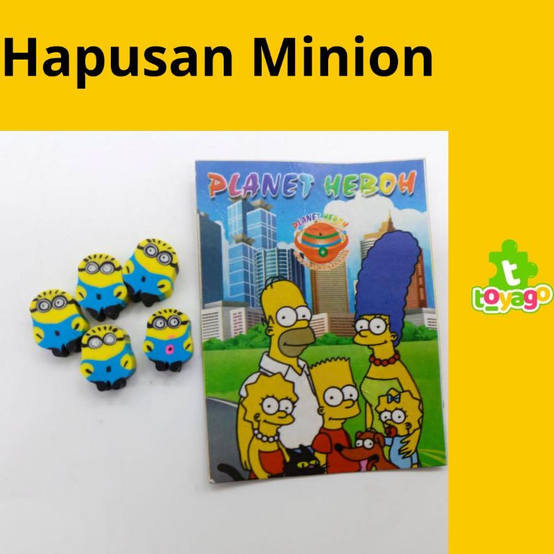 Hapusan Minion kecil lembaran isi 20 Pcs Grosir Murah