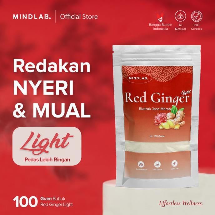 

```````] Red Ginger Light Powder 100gr - Jahe Merah Tanpa Gula - Ori Mindlab