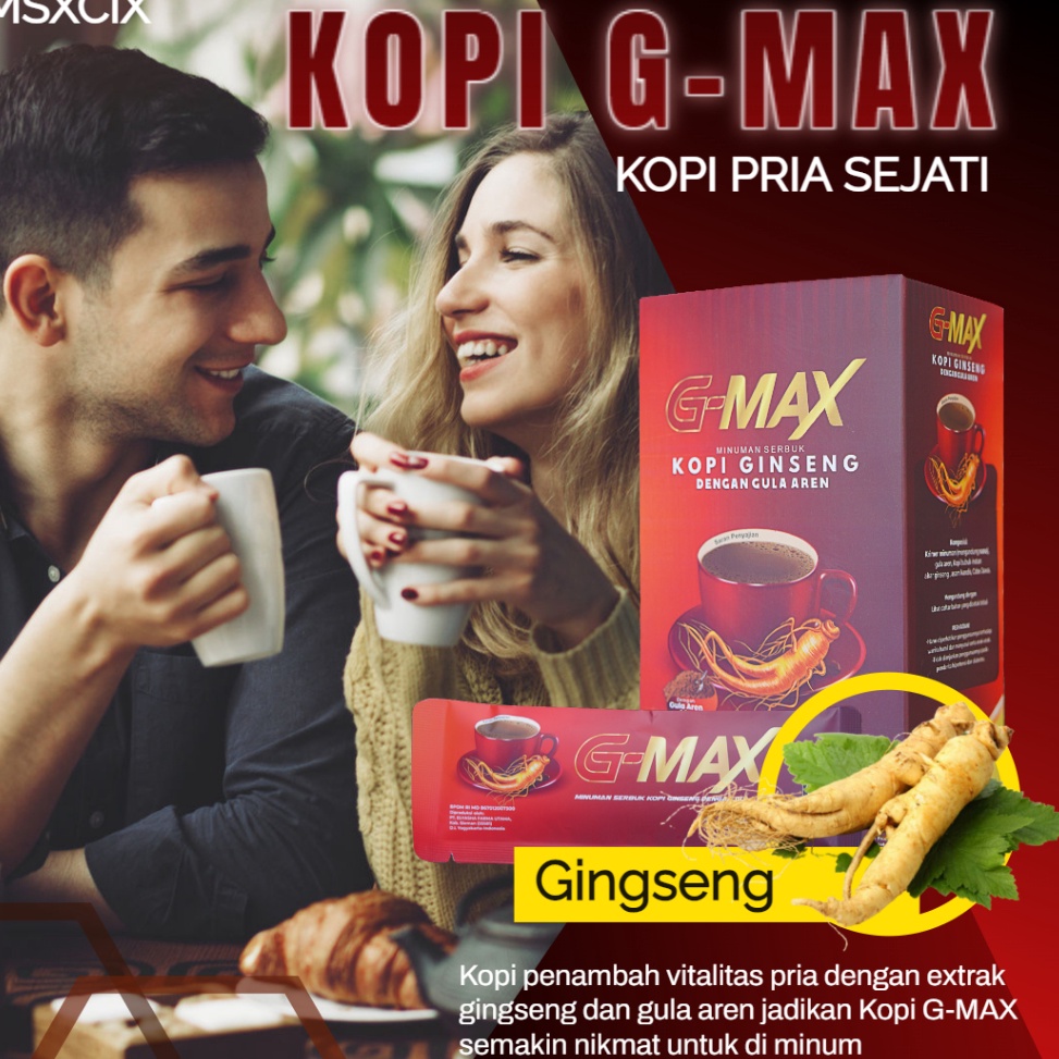 

[KODE PRODUK MKMH06948] Promo Kopi Gingseng G Max Kopi Kesehatan Pria dan Wanita