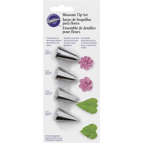 

Wilton Blossom Tip Set Of 4Pcs Original Stainless Material Stainless