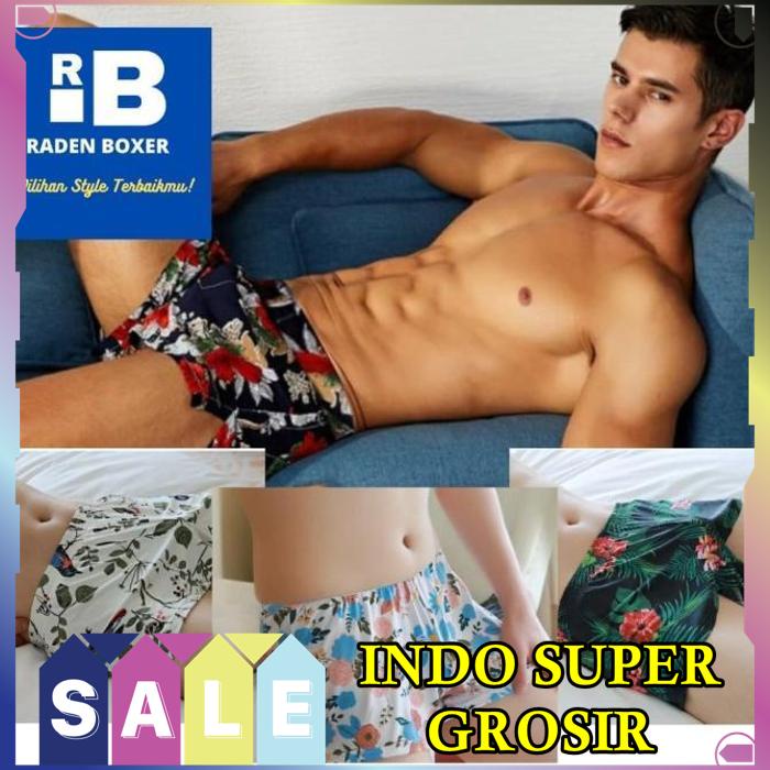 LOW BOXER UNISEX SHORT PANT BOXER SEXY PRIA BOXER MOTIF CELANA PENDEK HIGHT QUALITY 