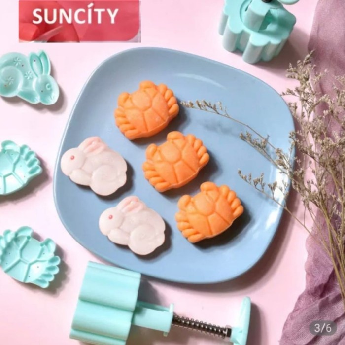 

Suncity YC60103 - Mooncake Mold / Cetakan Nastar Cookies Motif Crab