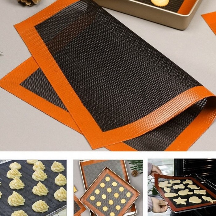 

Perforated Silicone Baking Sheet Baking Mat / Silpad / Silmat Hitam