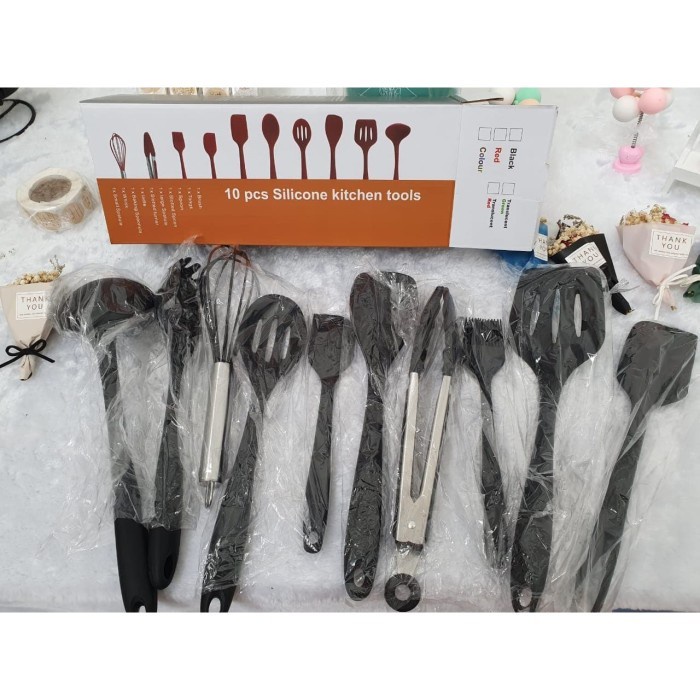 

Baking Tools Set / Cooking Tools Set 10 in 1 - Silicon