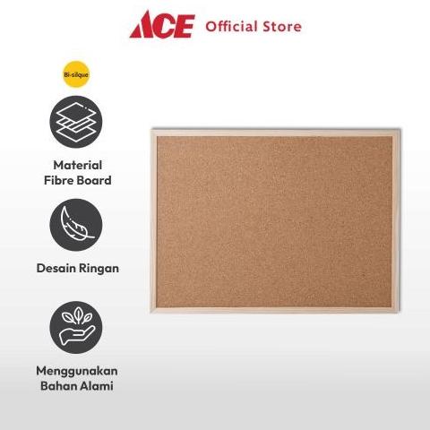 

Ace - Bi-Silque Cork Board Papan Buletin 60X45 Cm